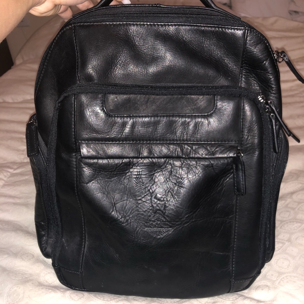 Harley Davidson Leather Backpack